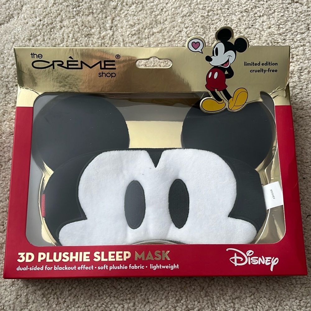Mickey Mouse 3D Plushie Sleep Mask NIB